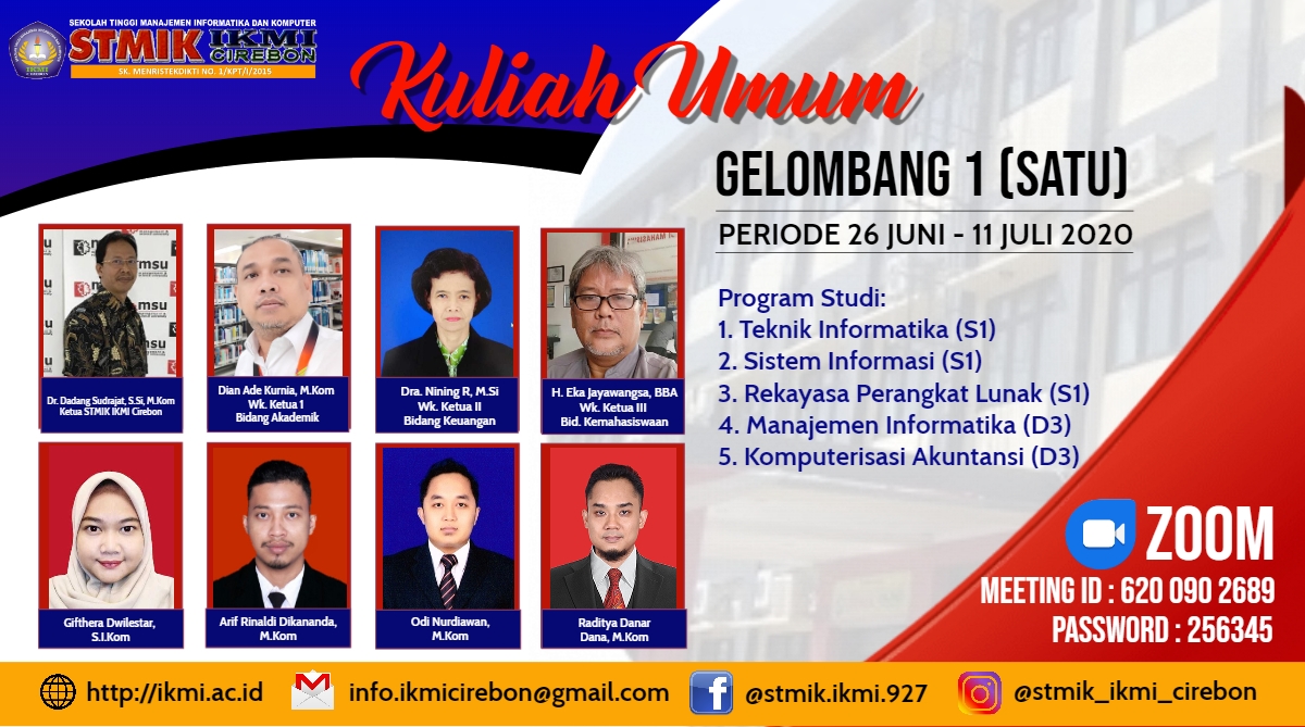 KULIAH UMUM GELOMBANG 1 (SATU)