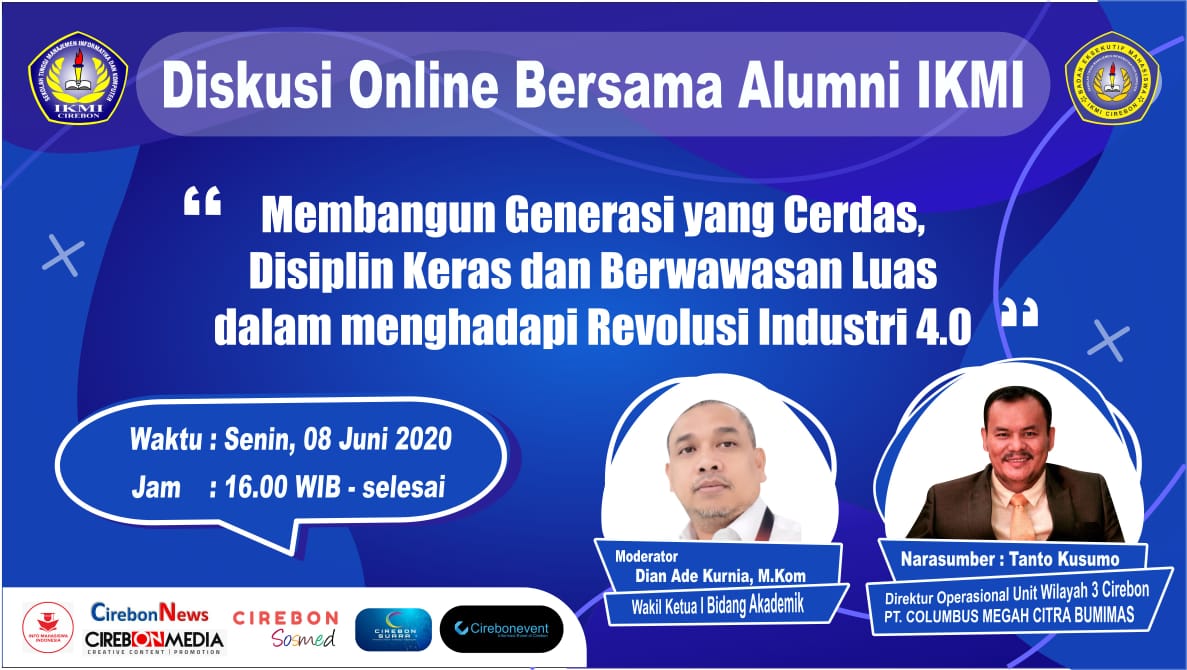 Diskusi Online bersama Alumni STMIK IKMI Cirebon