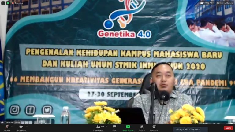 STMIK IKMI Cirebon Gelar PKKMB Secara Daring