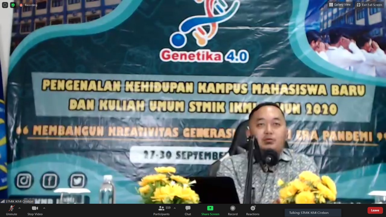 STMIK IKMI Cirebon Gelar PKKMB Secara Daring
