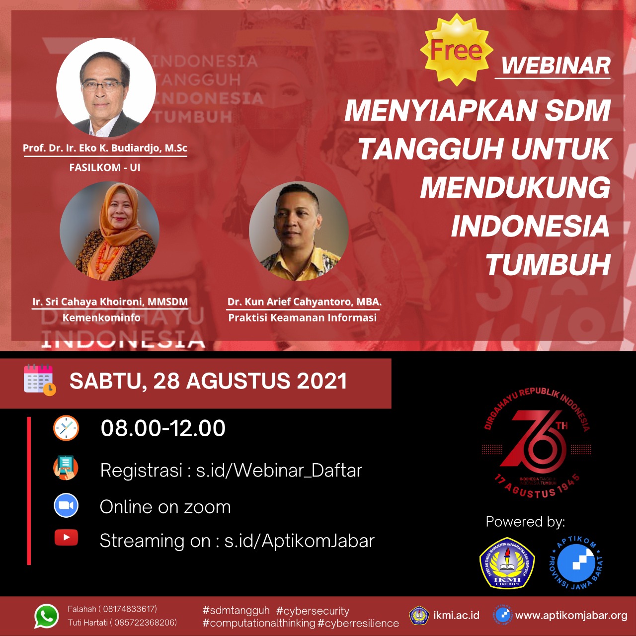 WEBINAR APTIKOM JABAR – 28 AGUSTUS 2021