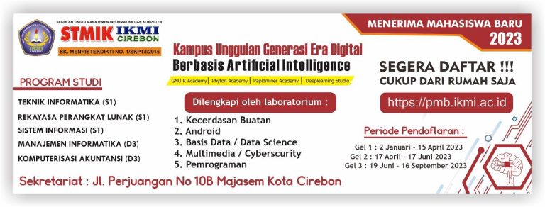 STMIK IKMI Cirebon Membuka Pendaftaran Mahasiswa Baru 2023