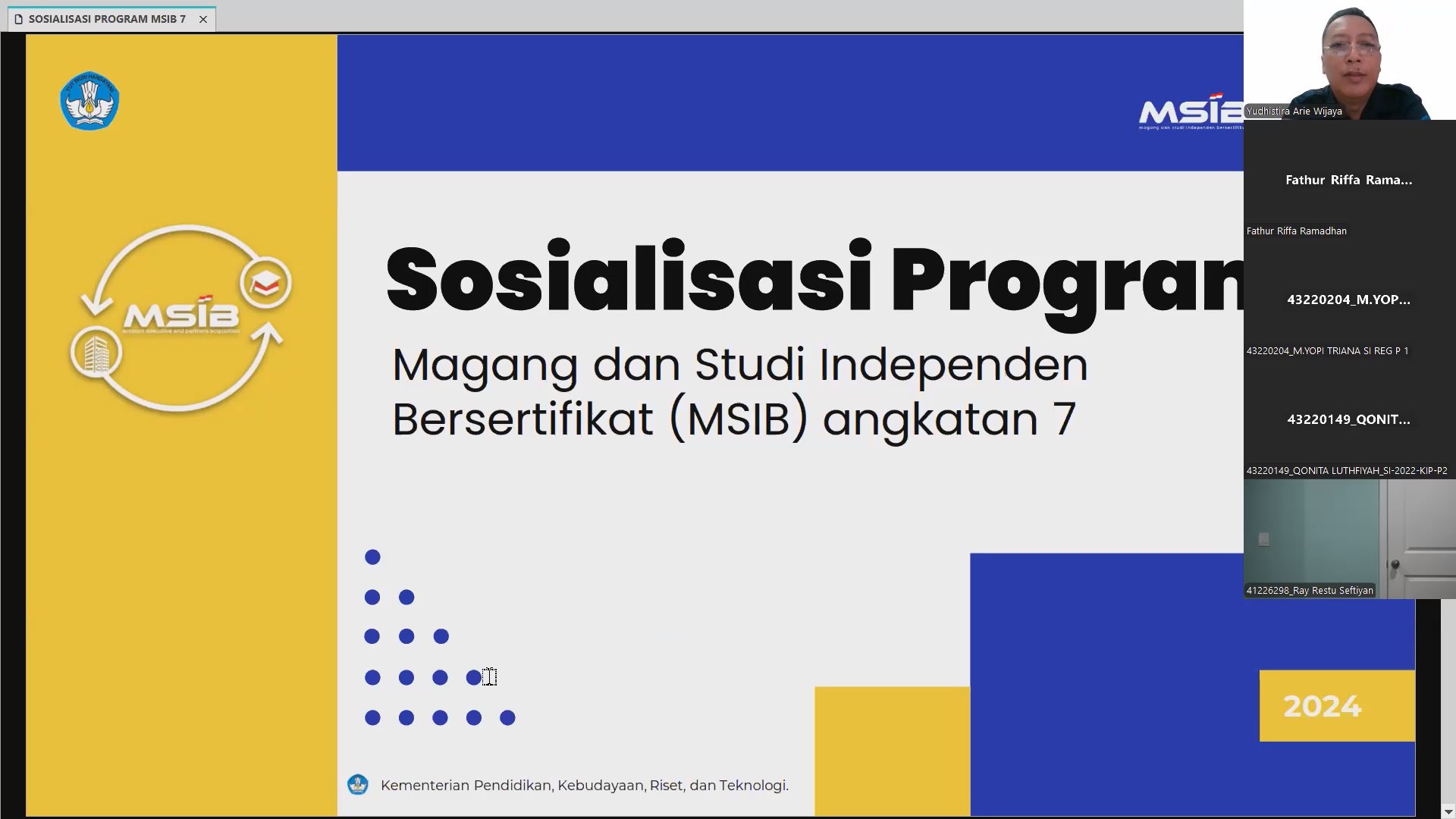 Program Magang dan Studi Independen Bersertifikat (MSIB) Angkatan 7