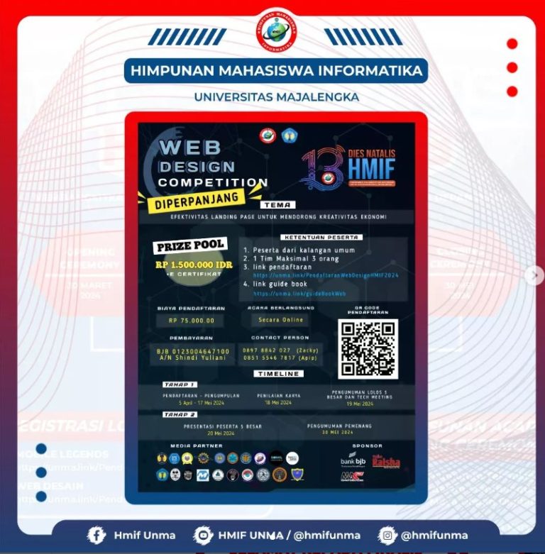 MAHASISWA STMIK IKMI CIREBON KEMBALI MENCETAK PRESTASI DALAM LOMBA DESAIN WEB