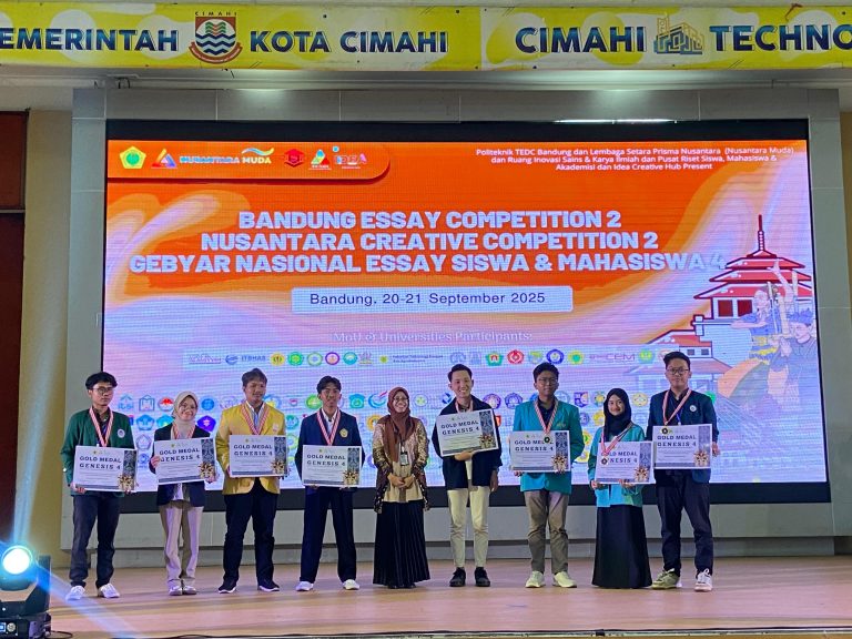 Mahasiswa STMIK IKMI Cirebon Sabet Medali Emas di Kompetisi Esai Nasional GENESIS 4