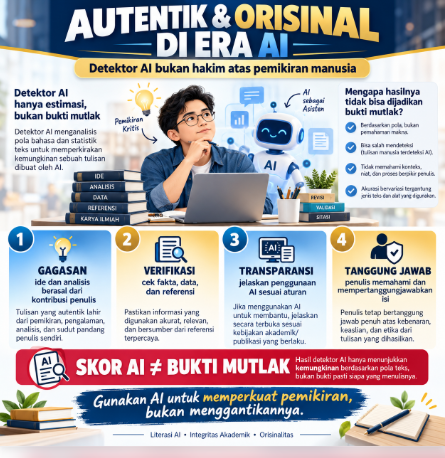 Ketika AI Menilai Tulisan Manusia: Menjaga Orisinalitas dan Integritas Akademik di Perguruan Tinggi